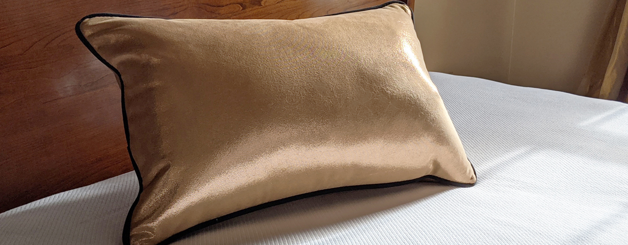 Alcantara decorative pillow